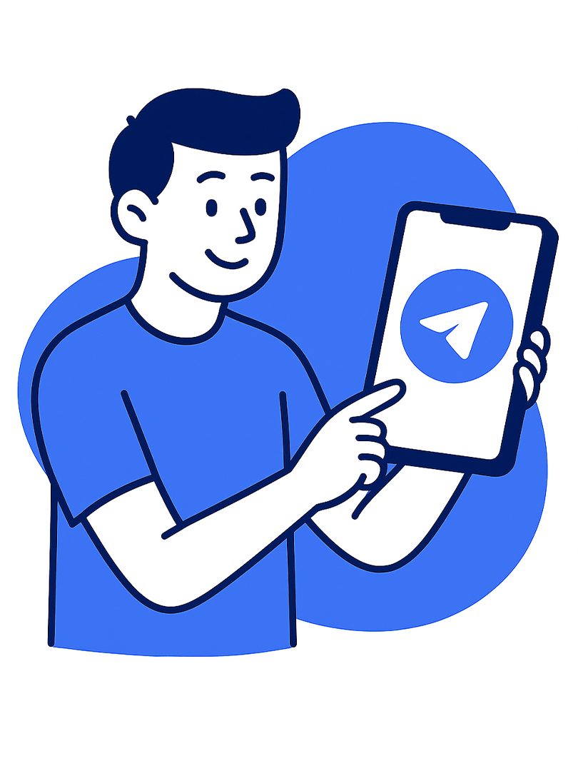 I-click ang button at makipag-ugnayan sa aming Telegram bot para makapagsimula.